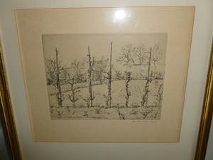 Walter Vaes - Ets op handgeschept papier,gesigneerd in potlood. kopen? Bied vanaf 32!