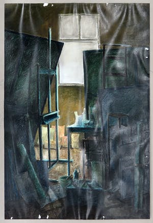 Tanja van Rees-Swart - Gemengde techniek op papier, Z.T. (Schildersatelier) (Groot) kopen? Bied vanaf 1!