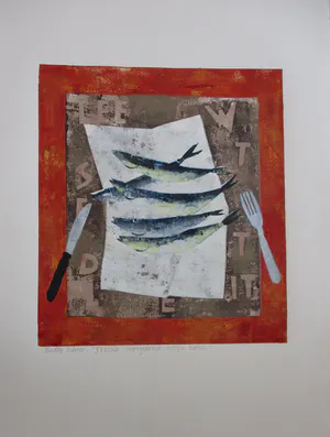 Betty Scheer - "5 Vissen" 40/70 kopen? Bied vanaf 70!