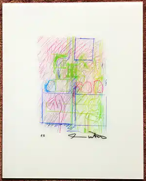 Hermann Nitsch - handsignierte Originalgraphik auf Plexiglas vendu pour 500€ !