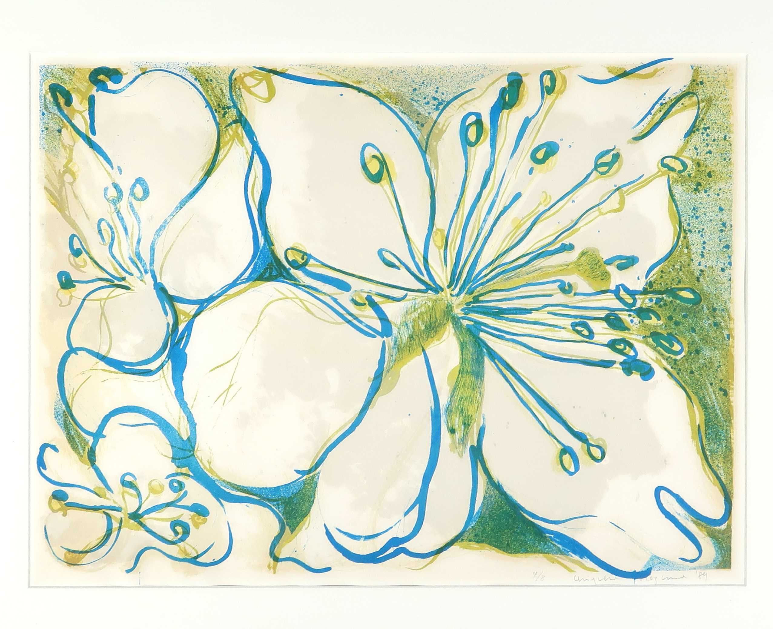 Chiyuki Hozumi - Litho, Bloemen - Ingelijst kopen? Bied vanaf 40!