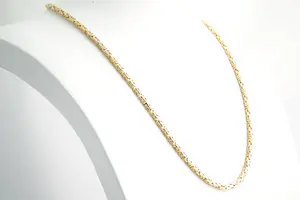 92- Zo goed als nieuw massief geel gouden 18 karaats "Konings" ketting collier kopen? Bied vanaf 1370!