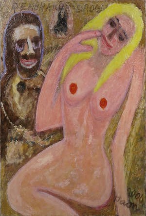 Pieter Haan - Acryl op doek, Rembrandt's droom kopen? Bied vanaf 1!