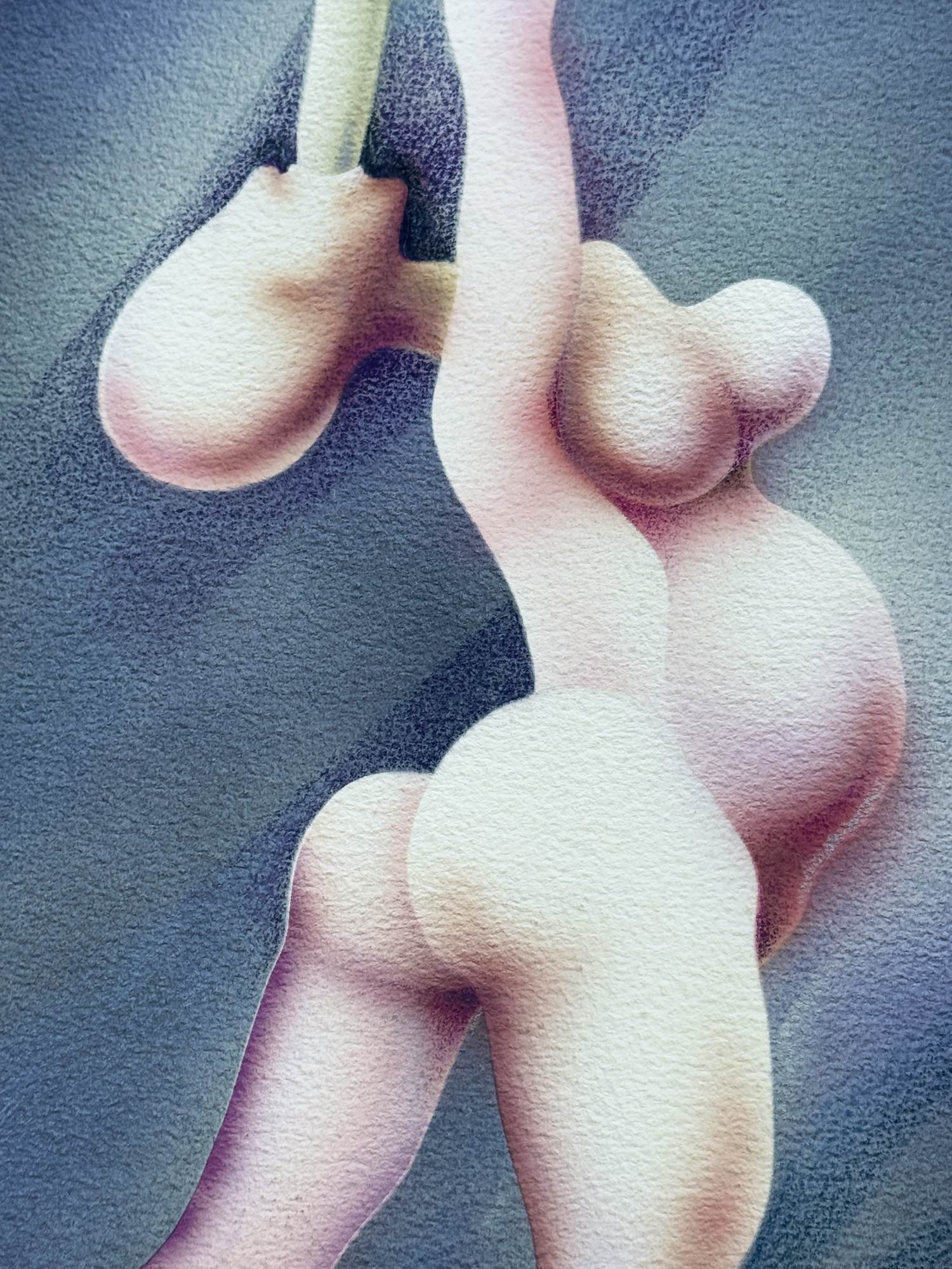 Yvon Adam - Seltenes erotisches Spraygemälde, gerahmt kopen? Bied vanaf 80!