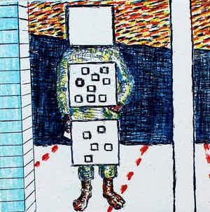 Roger Raveel - Drie etsen: "Waarom" - 2002 verkocht voor € 650!