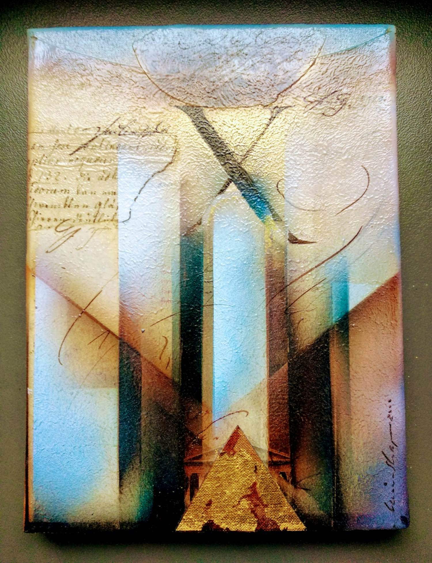 Wulf Reinshagen - Times, Collage auf Leinwand, Unikat kopen? Bied vanaf 160!