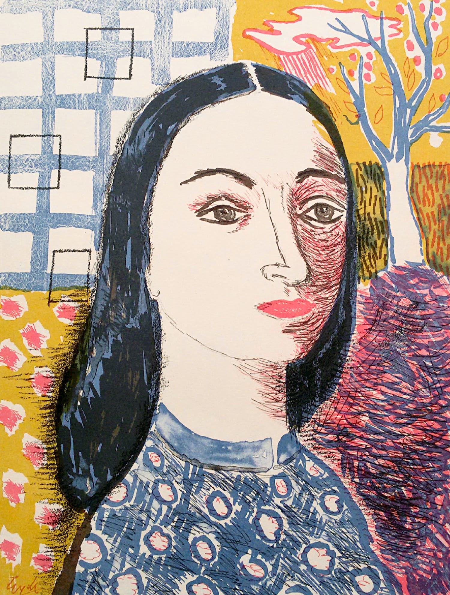 Charles Eyck - Vrouw, litho - Gratis verzending! kopen? Bied vanaf 50!