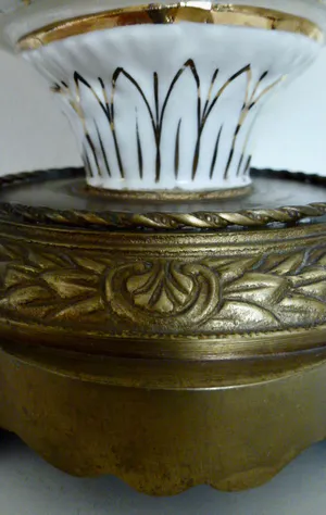 Real Fabbrica Capodimonte - Een mooie grote Italiaanse coupe op koperen voet. kopen? Bied vanaf 50!