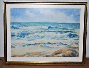 Walter Damm - Zee en strand - aquarel uit 1921 kopen? Bied vanaf 10!
