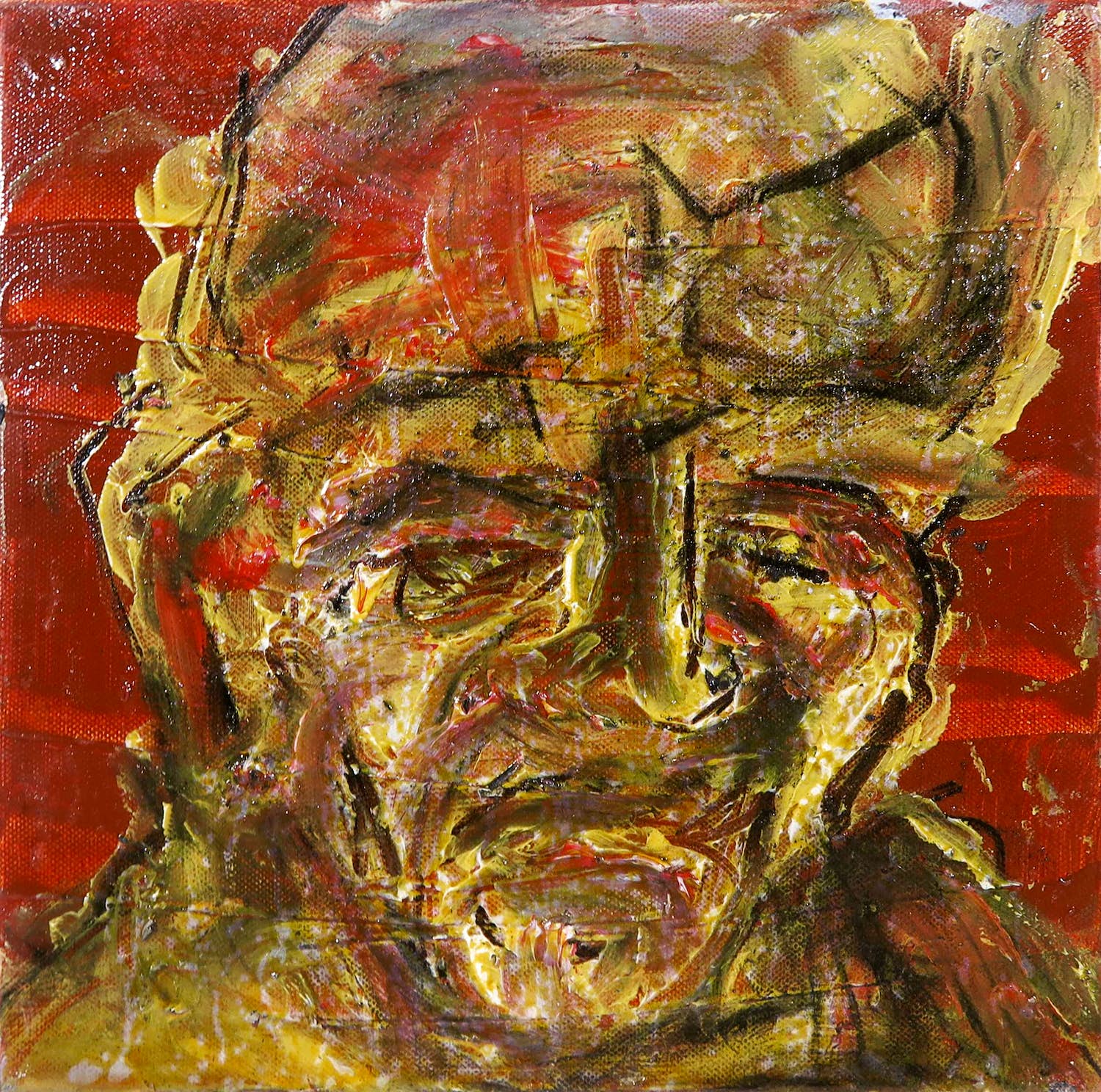 Gerard Castellvi - Olieverf op doek, Portret verkocht voor € 50!