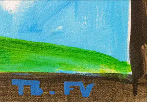 Simon & Bruno - Acryl op doek. Zonder titel kopen? Bied vanaf 150!
