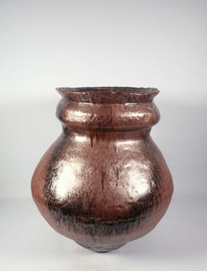 Peter von Hartsvelt Müller - Aardewerk, Bronskleurige bolle vaas (Groot) kopen? Bied vanaf 40!