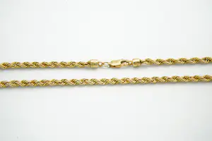 1 - Sierlijk, zo goed als nieuw - hoog gehalte -22 krt geel-gouden koord-collier kopen? Bied vanaf 390!