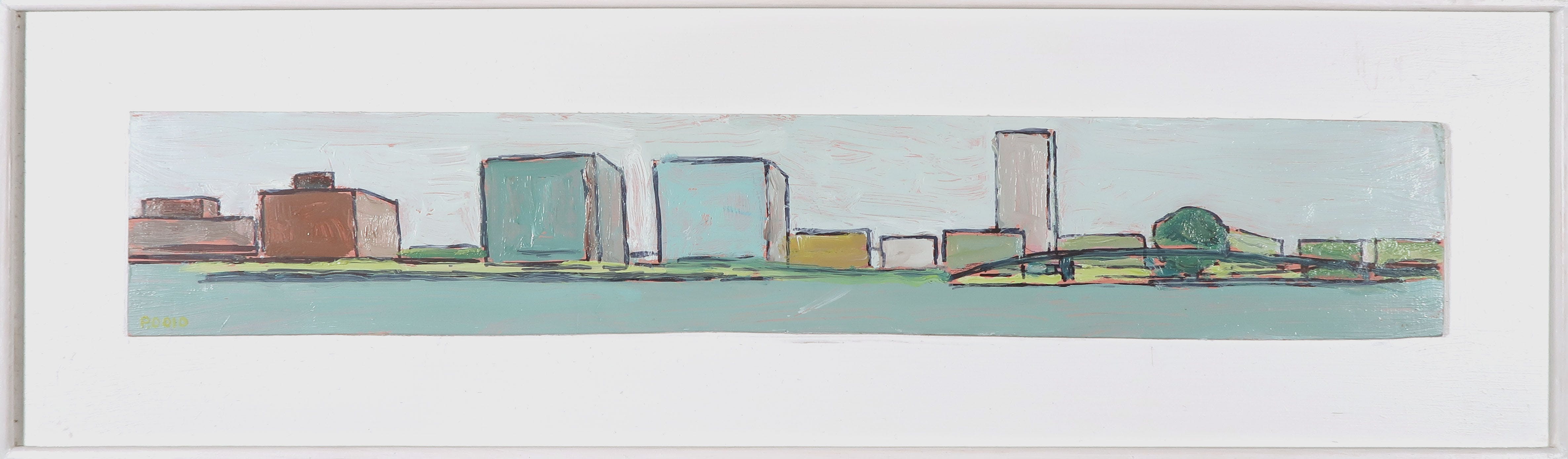 Paul Overhaus - Olieverf op board, Aan de haven V - Ingelijst verkocht voor € 50!