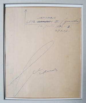 Eugene Brands - Japonais, gouache (mooi ingelijst) kopen? Bied vanaf 1250!