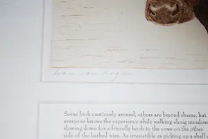 Han van Hagen - Ets 2 koeien - 2000 - oplage 200 - incl boekwerk hardcover kopen? Bied vanaf 100!