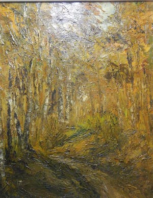 Niet of onleesbaar gesigneerd - dik opgezet herfst landschap kopen? Bied vanaf 10!