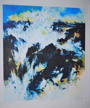 Mattie Schilders - Water - mooi ingelijste zeefdruk, 2006 kopen? Bied vanaf 40!