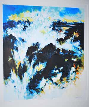 Mattie Schilders - Water - mooi ingelijste zeefdruk, 2006 verkocht voor € 40!