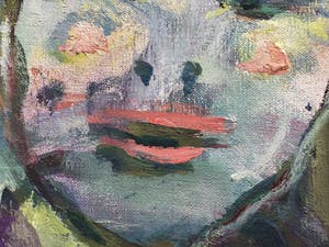 Oskar Lens - Olieverf op linnen, Twee vrouwen, gesigneerd en ingelijst kopen? Bied vanaf 90!