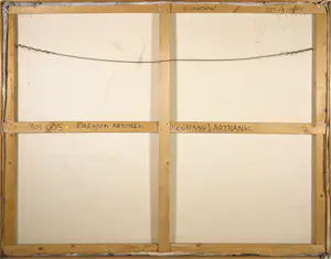 Koos van Leeuwen - Olieverf op doek, De expositie - Ingelijst (Zeer groot) kopen? Bied vanaf 100!
