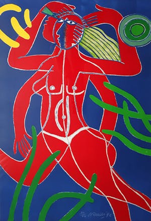 Corneille - Jeux de l’air et de l’eau, litho (mooi ingelijst, groot) kopen? Bied vanaf 395!