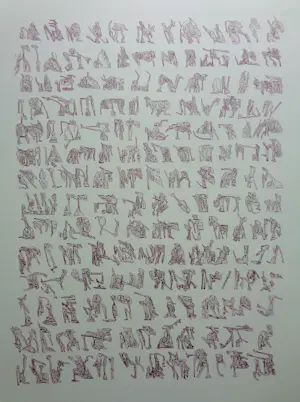 Henri Plaat - FIGURATION / S/W-LITHO / 77x57cm / SIG / 1971 / PRINT190 kopen? Bied vanaf 35!