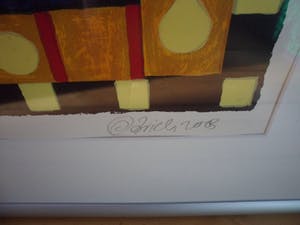 Clemens Briels - Zeefdruk, Pintate los labios Maria, pintate - Ingelijst (Groot!) kopen? Bied vanaf 225!