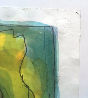 Kees Oosterbaan - zonder titel, inkt op handgeschept papier kopen? Bied vanaf 70!