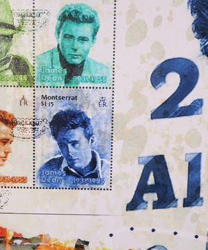 Karin Vermeer - Gemengde techniek op doek, James Dean - Ingelijst kopen? Bied vanaf 100!