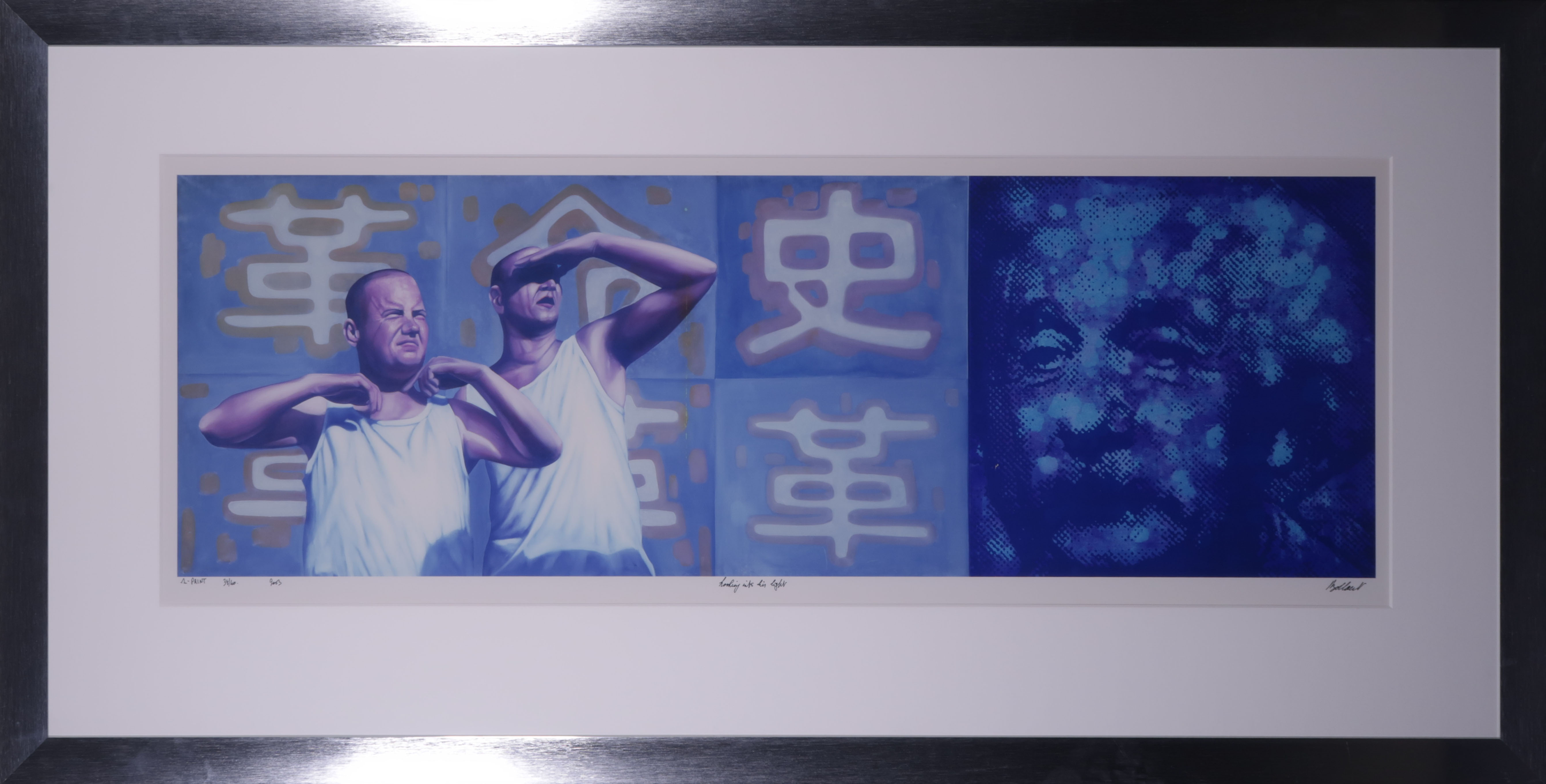 Jan Bollaert - Lambdaprint, Looking in his Light - Ingelijst (Groot) verkocht voor € 40!