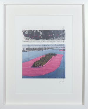 Christo - Gesigneerd exemplaar Surrounded Islands - Ingelijst kopen? Bied vanaf 1!