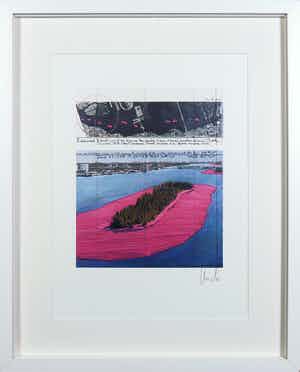Christo - Gesigneerd exemplaar Surrounded Islands - Ingelijst verkocht voor € 1!