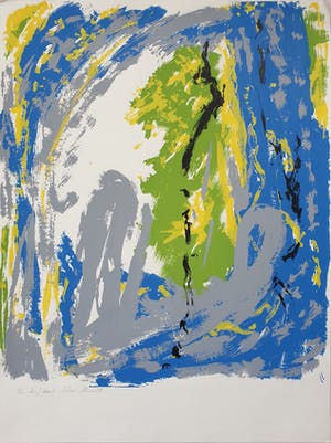Piet Clement - Zeefdruk: Abstracte compositie kopen? Bied vanaf 34!