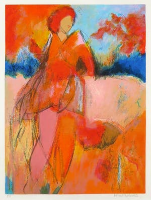 Arthur Bernard - Zeefdruk, Zonder titel - Ingelijst kopen? Bied vanaf 35!