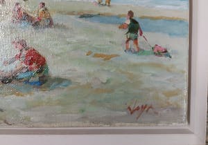 Niet of onleesbaar gesigneerd - Strandgezicht kopen? Bied vanaf 1!