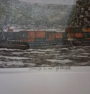 Pauline Vos - (Atelier WB10) — Ets “Oranje in het gebergte”, genummerd 29/30 + Certificaat kopen? Bied vanaf 90!