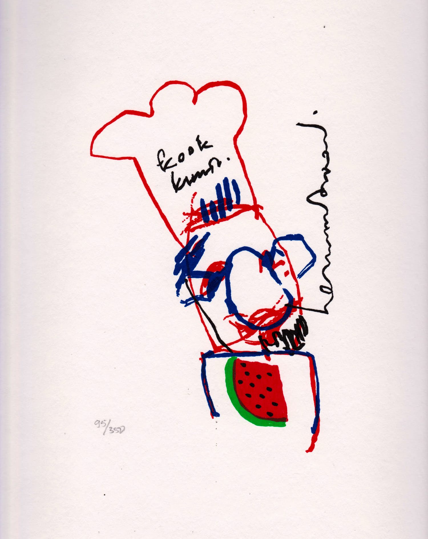 Herman Brood - Zeefdruk: Kookkunst kopen? Bied vanaf 50!