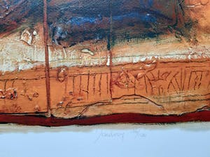 Ger Doornink - Heras, grote litho inclusief passe partout kopen? Bied vanaf 40!