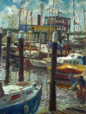 Willy Sommer - Jachthaven te Drimmelen 1960 kopen? Bied vanaf 94!