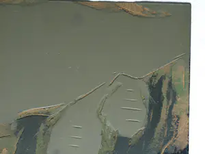 Fon Klement - 3 beschilderde hardboard platen, gebruikt als drukplaten voor de drukpers kopen? Bied vanaf 1!