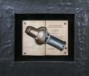 Jan Bollaert - Gemengde techniek op papier, Handboek der Kerkgeschedenis - Ingelijst kopen? Bied vanaf 1!