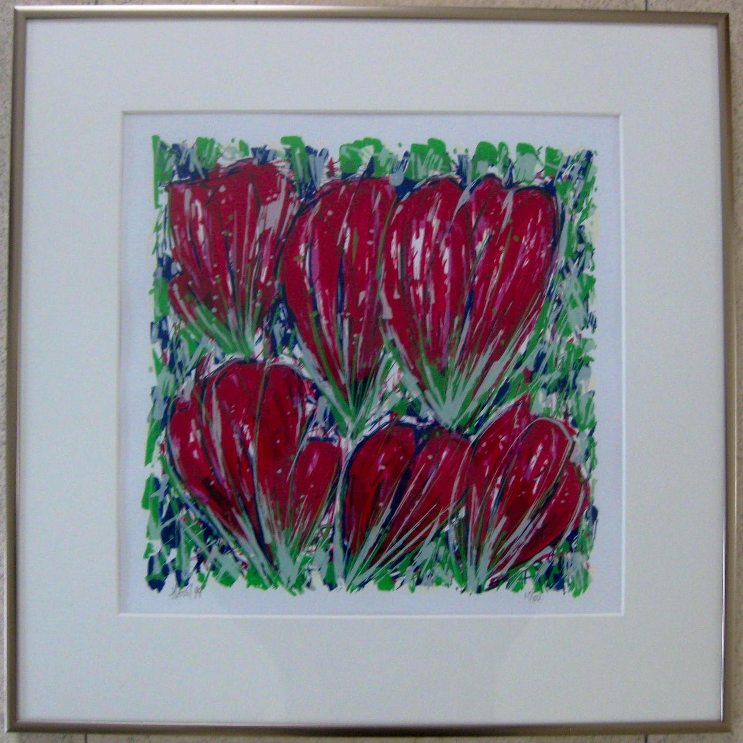 Ad van Hassel - Tulpen donker rood verkocht voor € 1!