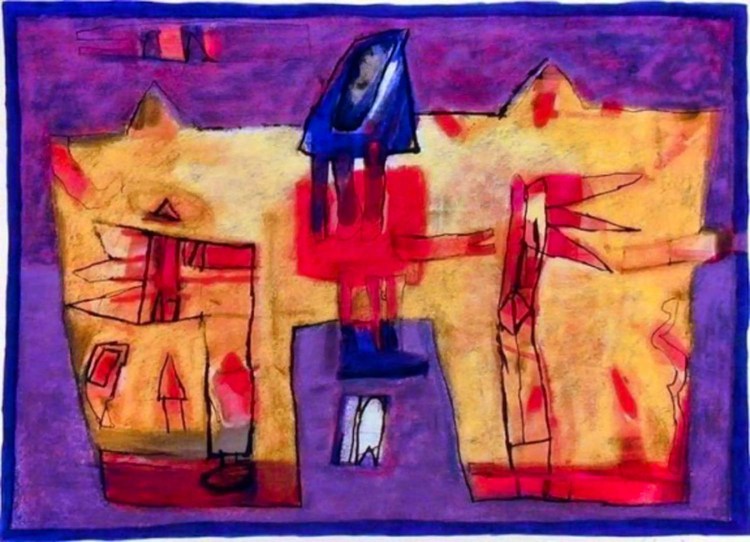 Geert Vrijdag - Kleurenzeefdruk ABSTRAKT II Handgesigneerd kopen? Bied vanaf 45!