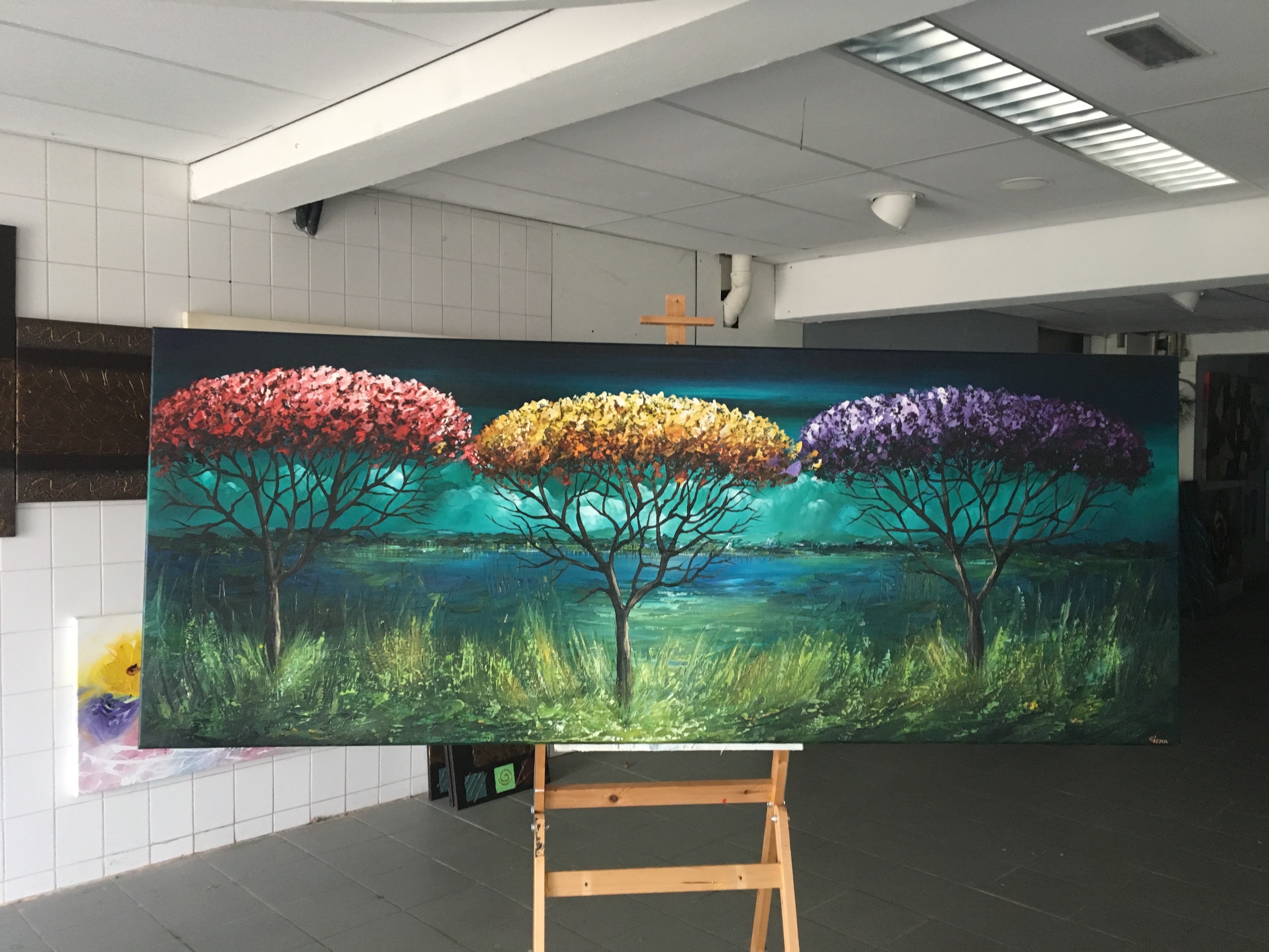 Gena Genadyj - Fantasie landschap kopen? Bied vanaf 400!