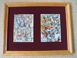 Carla Schot - Olieverfschilderij - Figuren (16+21) kopen? Bied vanaf 35!