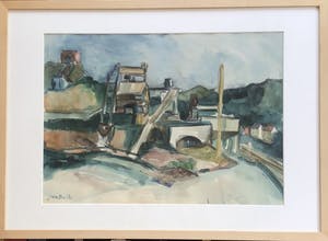 Jan Nolte - Italie, gesigneerd en ingelijste aquarel, unica kopen? Bied vanaf 25!