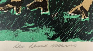 Corneille - kleurenlitho - 'Les deux Soeurs (de twee zussen)' - 1969 (ZEER KLEINE OPLAGE) kopen? Bied vanaf 425!