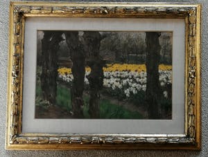 Anton L. Koster - Bloembollenveld bij de "Glip" (Heemstede) kopen? Bied vanaf 1950!