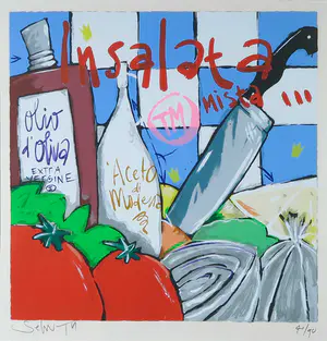 Selwyn Senatori - Zeefdruk, Insalata - Ingelijst kopen? Bied vanaf 130!